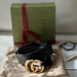 Gucci Women Double G Wide Belt